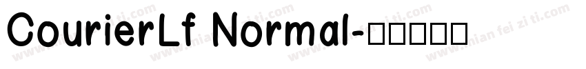 CourierLf Normal字体转换